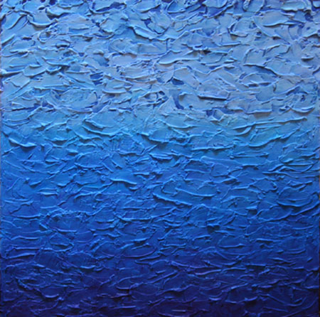 sea and sky no., 1 plaster painting by artist Steve Bogdanoff